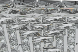 Square Crystal LED Ceiling Light - 36W - thumbnail 7