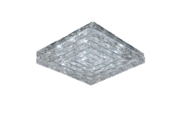 Square Crystal LED Ceiling Light - 36W