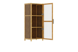 3-Tier Bookcase Cabinet with Acrylic Door - thumbnail 5