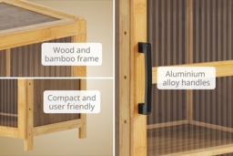 3-Tier Bookcase Cabinet with Acrylic Door - thumbnail 4