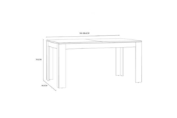 Extendable Solid Oak Dining Table - Space-Saving, 160-207cm, Modern Classic in Navy, Grey or White - thumbnail 7