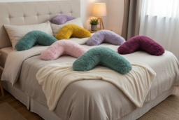 Teddy Fleece V-Shaped Pregnancy Pillowcase - Super-Soft, Anti-Allergenic, Machine Washable - 10 Colours - thumbnail 2