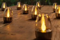 Luxury Solar LED Outdoor Candles Set - thumbnail 4