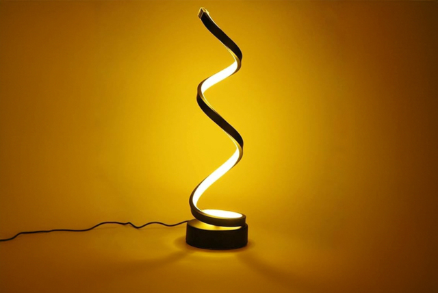 Elegant LED Spiral Bedside Table Lamp - image 1