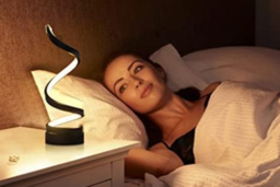 Elegant LED Spiral Bedside Table Lamp - thumbnail 6