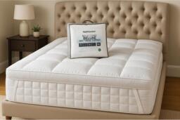 NightComfort Hotel Quality Deep Mattress Topper - Microfibre, Anti-Allergy, 4 Sizes - thumbnail 2