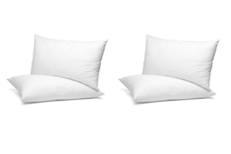 PRICE DROP! Luxury Duck Feather Pillows - Medium Firm, Hypoallergenic, 100% Cotton Cover, Machine Washable - Single, Double or Family Pack - thumbnail 4