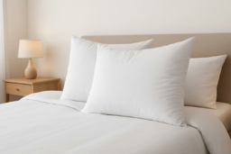 Luxury Duck Feather Pillows - Medium Firm, Hypoallergenic, 100% Cotton Cover, Machine Washable - Single, Double or Family Pack - thumbnail 5