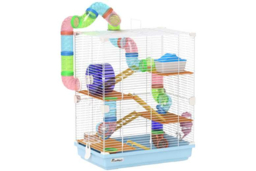 5-Tier Hamster Cage & Small Pet Carrier - Multi-Level Habitat for Hamsters & Gerbils, Easy Clean, Portable - thumbnail 5