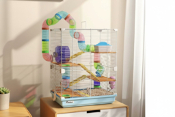 5-Tier Hamster Cage & Small Pet Carrier - Multi-Level Habitat for Hamsters & Gerbils, Easy Clean, Portable - thumbnail 6