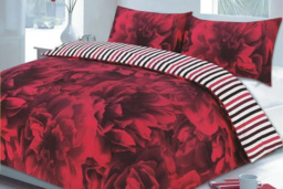 Rose Polycotton Duvet Cover Set - Soft, Breathable, Machine Washable Floral Bedding - Single, Double, King & Super King - thumbnail 4