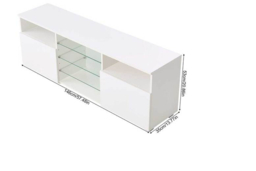 Modern TV Stand with Adjustable RGB LED Lighting and Storage - thumbnail 7