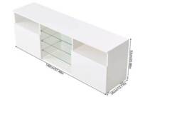 Modern TV Stand with Adjustable RGB LED Lighting and Storage - thumbnail 3