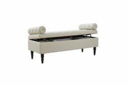 Flip Top Storage Bench with Side Arms - thumbnail 3