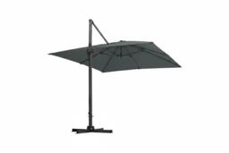 3M Dark Grey Large Outdoor Cantilever Patio Parasol with Base - thumbnail 3