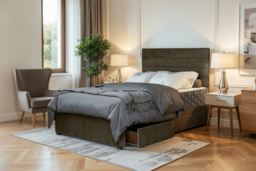 Mink Plush Divan Bed with Storage & Mattress - thumbnail 6