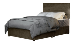 Mink Plush Divan Bed with Storage & Mattress - thumbnail 3