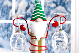 Christmas Character Wine Bottle and Glass Holder - 3 Styles! - thumbnail 3