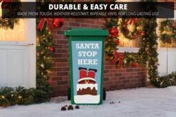 Festive Christmas Wheelie Bin Stickers in Multiple Designs and Sizes - thumbnail 4