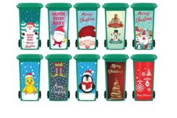 Festive Christmas Wheelie Bin Stickers in Multiple Designs and Sizes - thumbnail 5