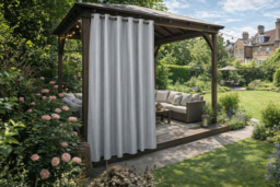 Outdoor Waterproof Patio Curtain - Grey - thumbnail 6