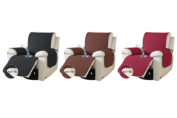 Waterproof Fabric Recliner Sofa Cover with Storage Pocket - 1-Seater, Modern Style - thumbnail 7