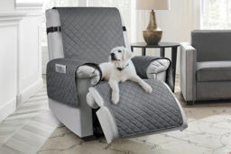 Waterproof Fabric Recliner Sofa Cover with Storage Pocket - 1-Seater, Modern Style - thumbnail 8