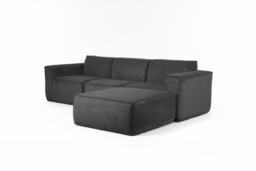 3-Seater Corduroy Sofa with Footstool - thumbnail 5
