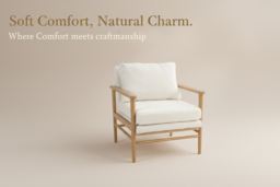 Teddy Bear Fur Wooden Armchair with Plush Removable Cushions - thumbnail 7