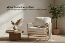 Teddy Bear Fur Wooden Armchair with Plush Removable Cushions - thumbnail 2