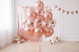 "Festive Confetti & Metallic Christmas Balloons - 20 Pack, Eco-Friendly, 12"" Latex" - thumbnail 2