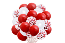 "Festive Confetti & Metallic Christmas Balloons - 20 Pack, Eco-Friendly, 12"" Latex" - thumbnail 8