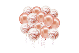 "Festive Confetti & Metallic Christmas Balloons - 20 Pack, Eco-Friendly, 12"" Latex" - thumbnail 7