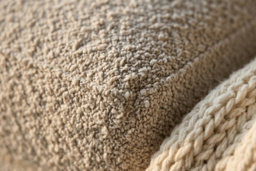 Addison 2 Seater Beige Boulce Sofa with Cushions & Statement Ball Feet - thumbnail 8