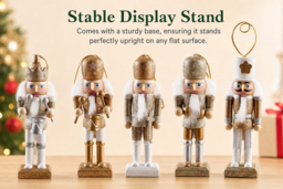 Christmas Wooden Nutcracker Figurine Set - thumbnail 7