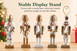 Christmas Wooden Nutcracker Figurine Set - thumbnail 3