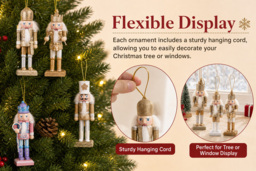 Christmas Wooden Nutcracker Figurine Set - thumbnail 4
