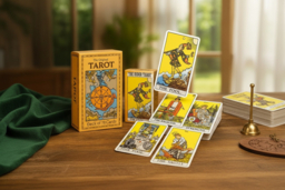 78pc Linen Tarot Card Deck Wall Art - Modern Decorative Spiritual Home Decor - thumbnail 5