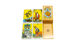 78pc Linen Tarot Card Deck Wall Art - Modern Decorative Spiritual Home Decor - thumbnail 7