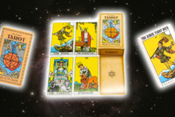 78pc Linen Tarot Card Deck Wall Art - Modern Decorative Spiritual Home Decor - thumbnail 8