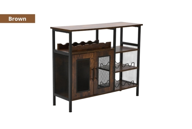 Sideboard Wine Cabinet with Multi-Layer Storage - image 1