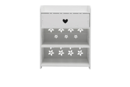 Hollow-Carved Flower Pattern Nightstand - thumbnail 7