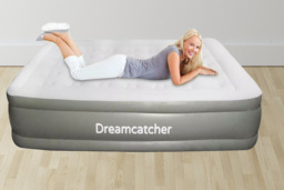 PRICE DROP! Dreamcatcher Deluxe Inflatable Air Bed Mattress - Double or King, Enhanced Support - thumbnail 1