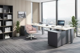 Pink Velvet Ergonomic Office Chair with Massage, Adjustable Height & Wheels - Tub Seat, Swivel, High Back - thumbnail 2