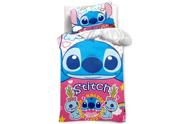 Lilo & Stitch Cartoon- Bedding Set - Soft Polyester, Machine Washable, Kid-Friendly, 3 Sizes, 11 Designs - image 1