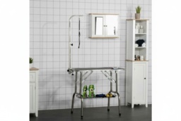 Foldable Small Pet Grooming Table - Adjustable Arm, Easy Clean, Non-Slip Top for Dogs, Cats, Rabbits & Small Animals - thumbnail 2