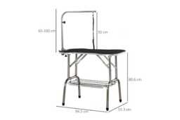 Foldable Small Pet Grooming Table - Adjustable Arm, Easy Clean, Non-Slip Top for Dogs, Cats, Rabbits & Small Animals - thumbnail 3