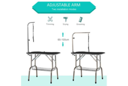 Foldable Small Pet Grooming Table - Adjustable Arm, Easy Clean, Non-Slip Top for Dogs, Cats, Rabbits & Small Animals - thumbnail 8