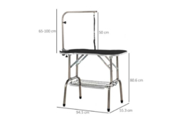 Foldable Small Pet Grooming Table - Adjustable Arm, Easy Clean, Non-Slip Top for Dogs, Cats, Rabbits & Small Animals - thumbnail 7
