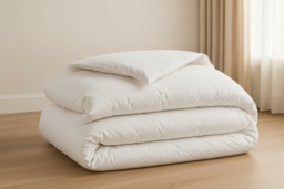 Luxury Hungarian Goose Feather & Down Duvet - 4.5 Tog Lightweight Summer Quilt, Hypoallergenic, 233TC Cotton Cover - thumbnail 1